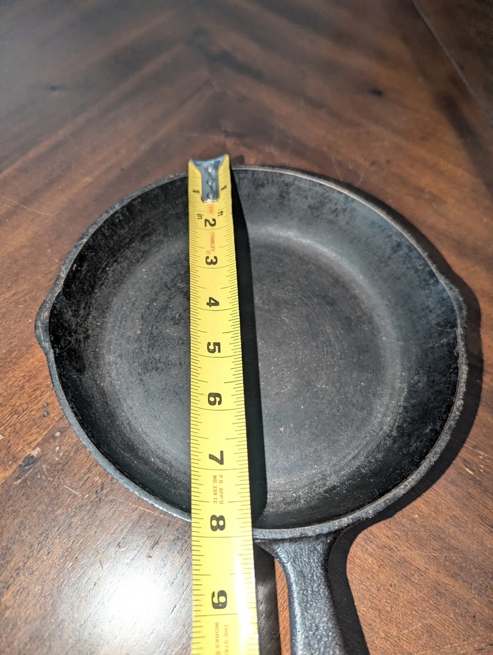 Vintage 8 Inch Korean Cast Iton Skillet